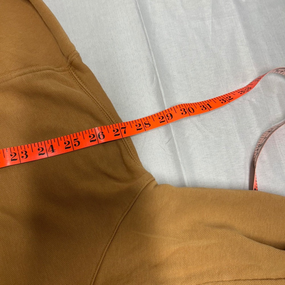 Nike Sportswear Club Fleece Pullover Hoodie Mustard Brown Wheat XL BV2654-722 - Picture 5 of 6